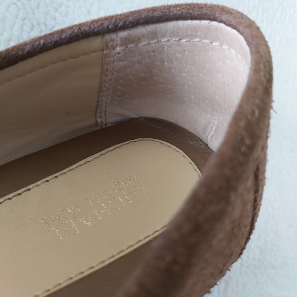 Michael Kors suede leather loafers flats brown - Picture 9 of 16